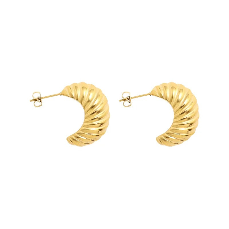 chunky croissant Earrings