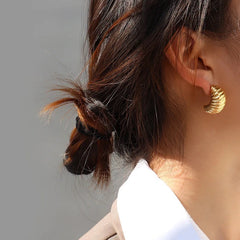 chunky croissant Earrings