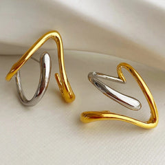 Splicing Irregular Earrings