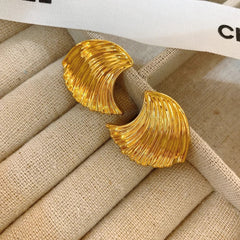 Wave Shell Shape Earrings