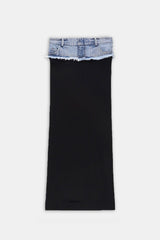 Kimberly Split Denim Skirt