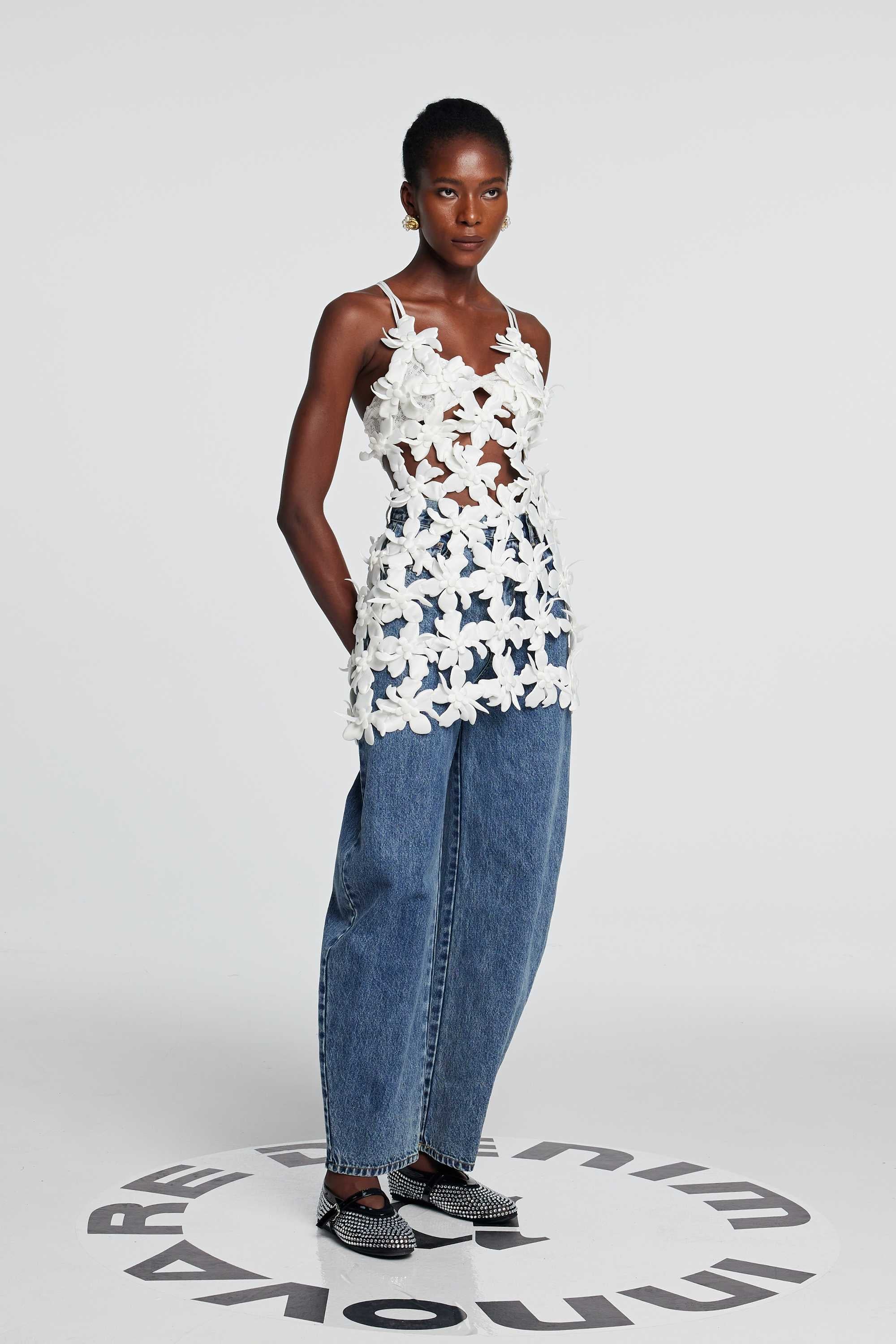 Kira Hollow Lace Up Backless Top