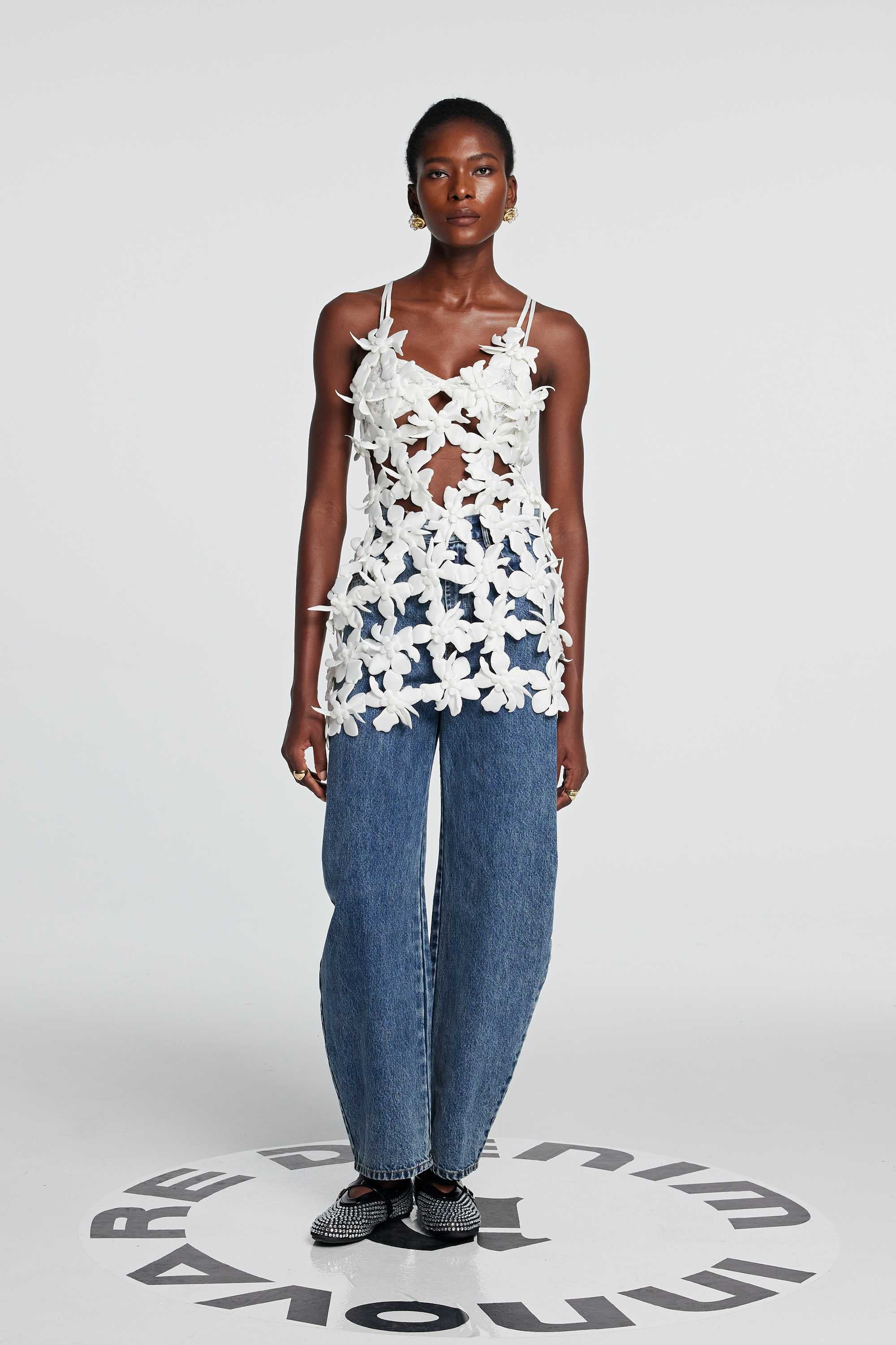 Kira Hollow Lace Up Backless Top