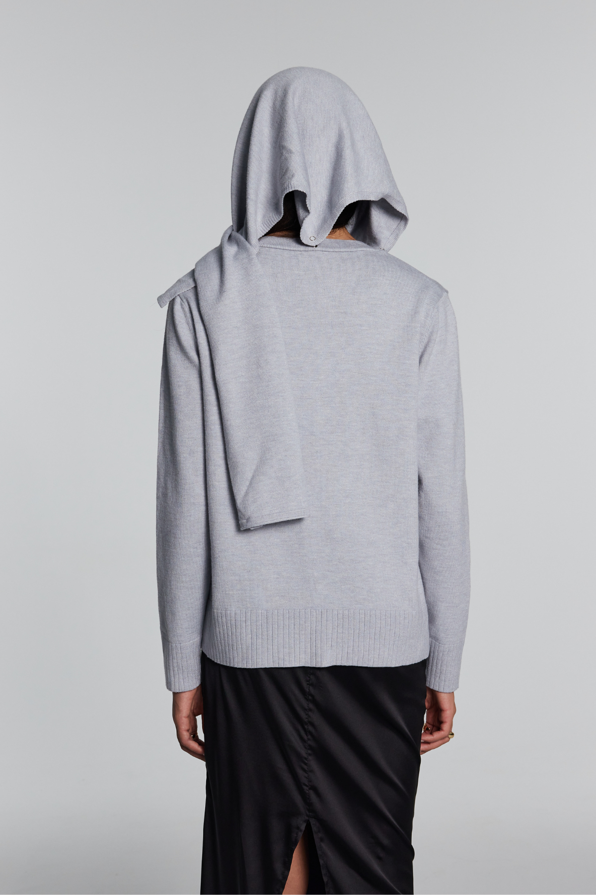 Kya Knit Plunge Hooded Top