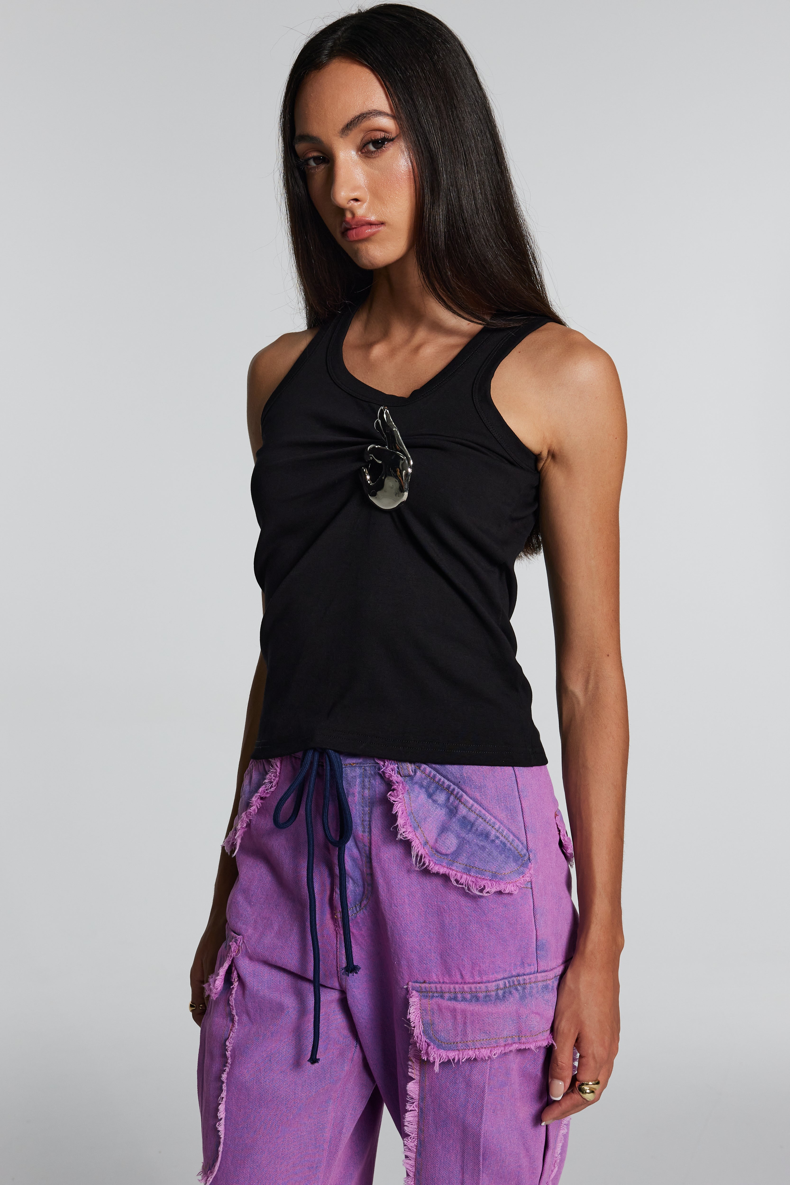 Lottie Ruch Embellished Sleeveless Top