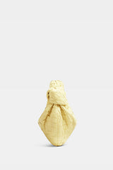 Mackenzie  Leather Clutch Bag In Yellow