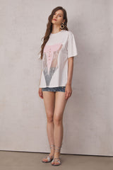 Mae Hollow See Through T Shirt