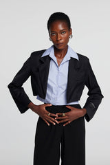 Mattias Shirt Deconstructed Short Blazer