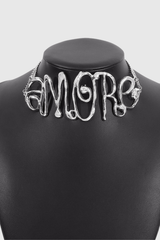 Nellie Letter Necklace In Sliver