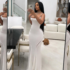 Lyra Shirring Maxi Dress