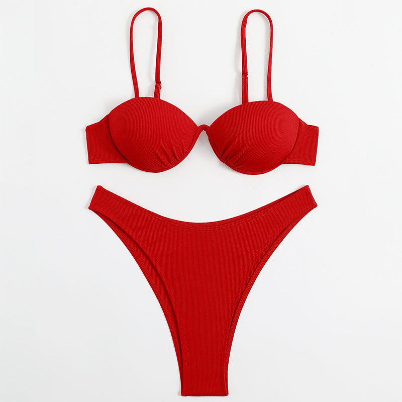 red bikini Swimsuit Beach for Women
