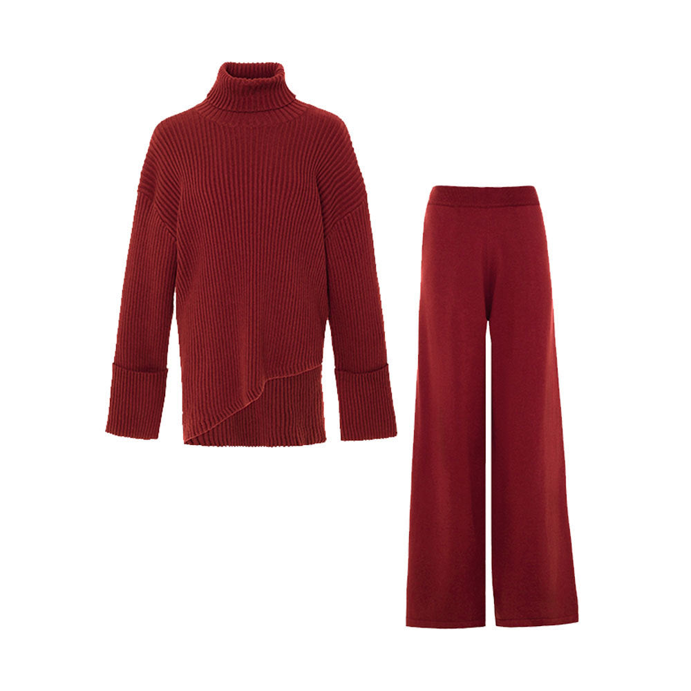 Karis Ribbed Knit Sweater & Joggers Set