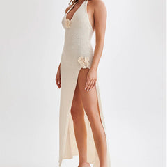 Delilah Knit Halter Maxi Dress