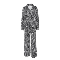 Women's Fashion Loose Striped Printed Homewear