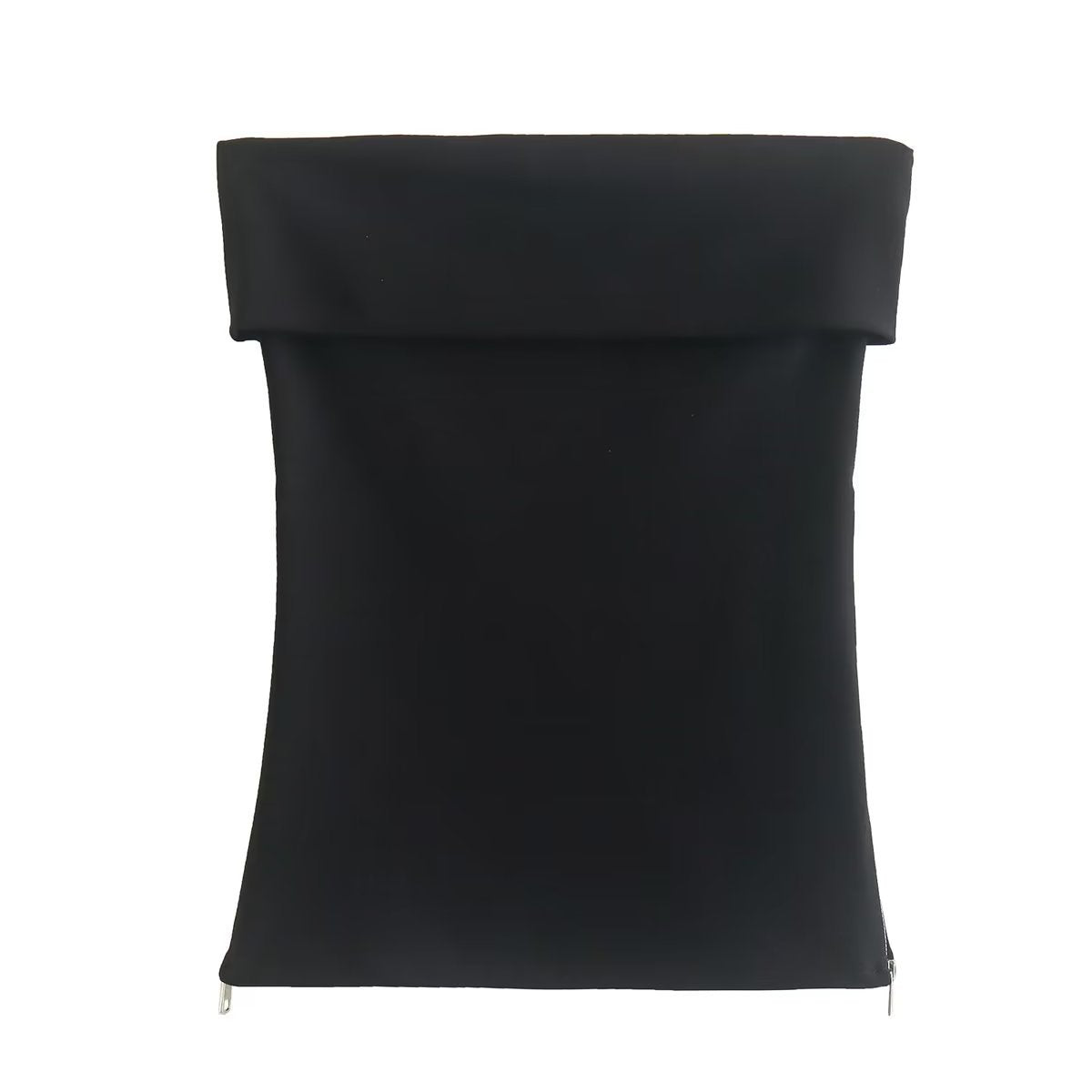 Alia Sculpted Zip-Front Tube Top