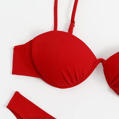 red bikini Swimsuit Beach for Women
