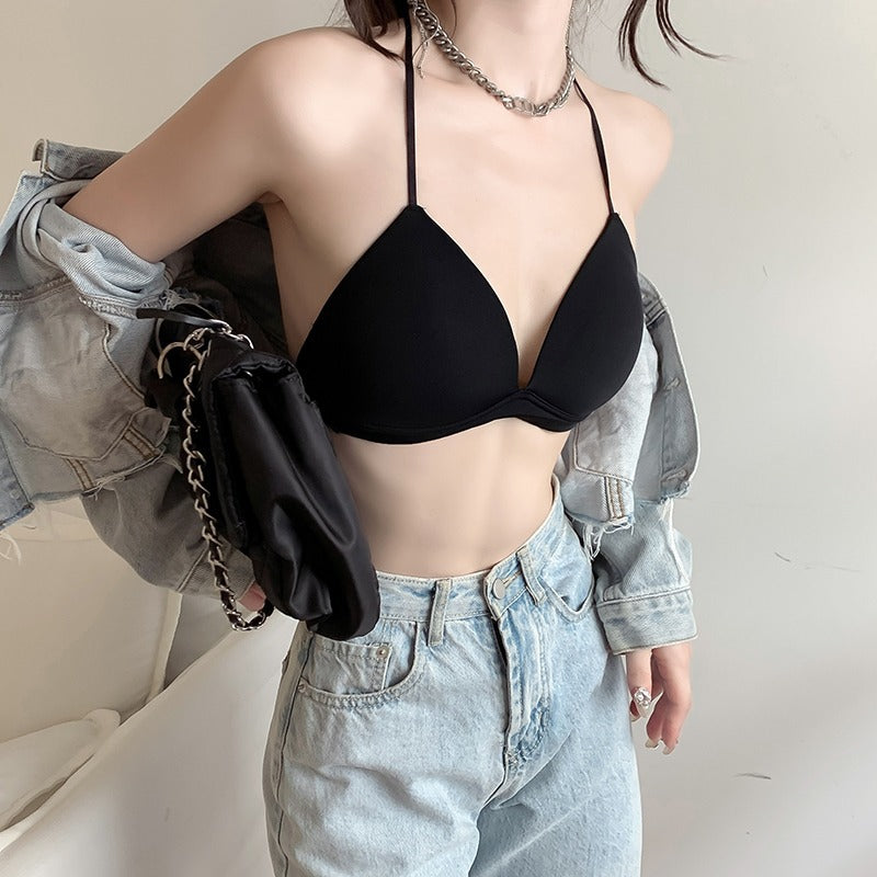 T Back Wireless Bralette Black