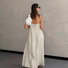 Donnie  Backless Midi Dress