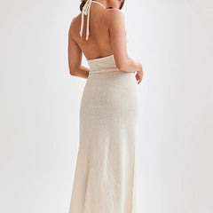 Delilah Knit Halter Maxi Dress