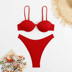 red bikini Swimsuit Beach for Women