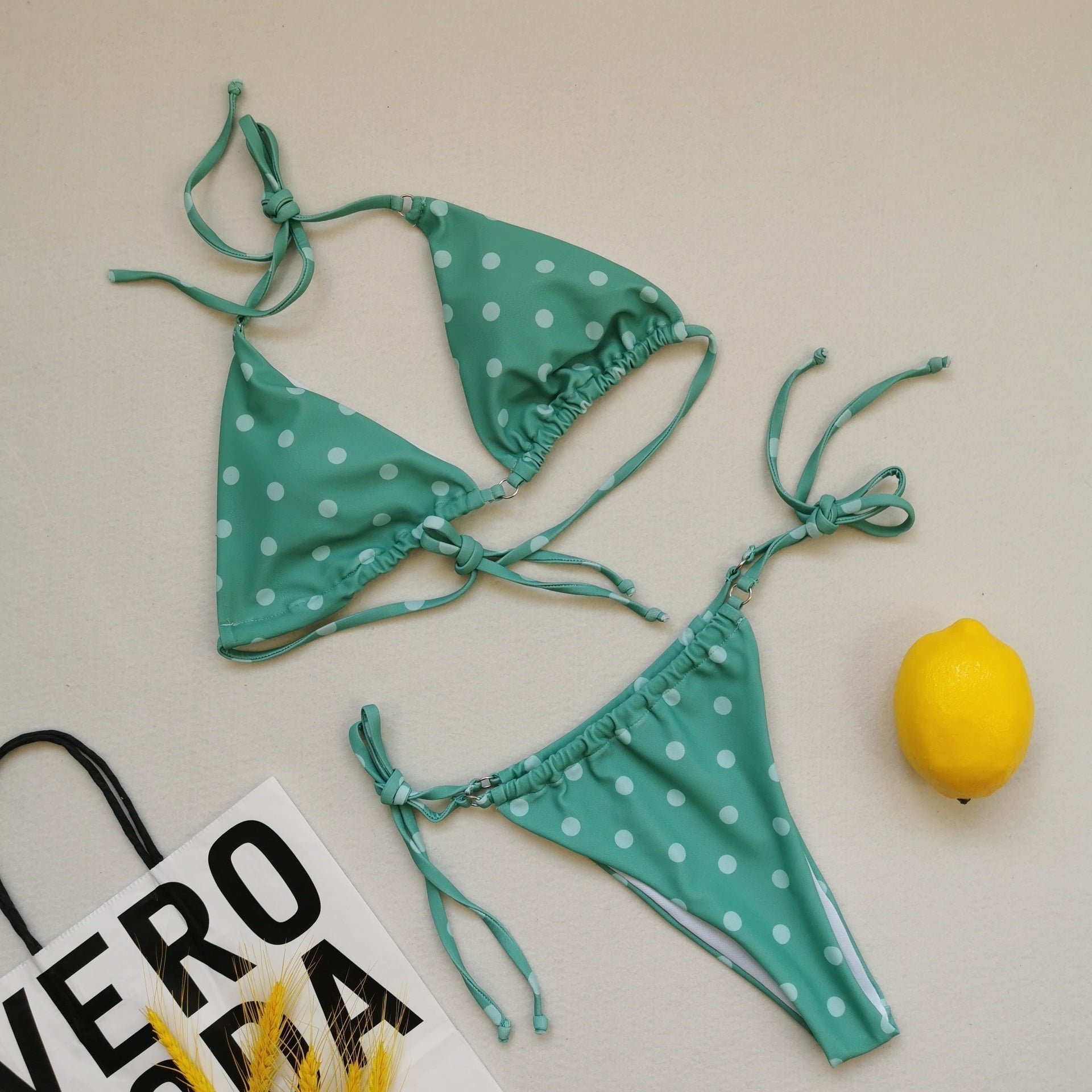 Sexy Triangle Soft Bag Drawstring Bikini