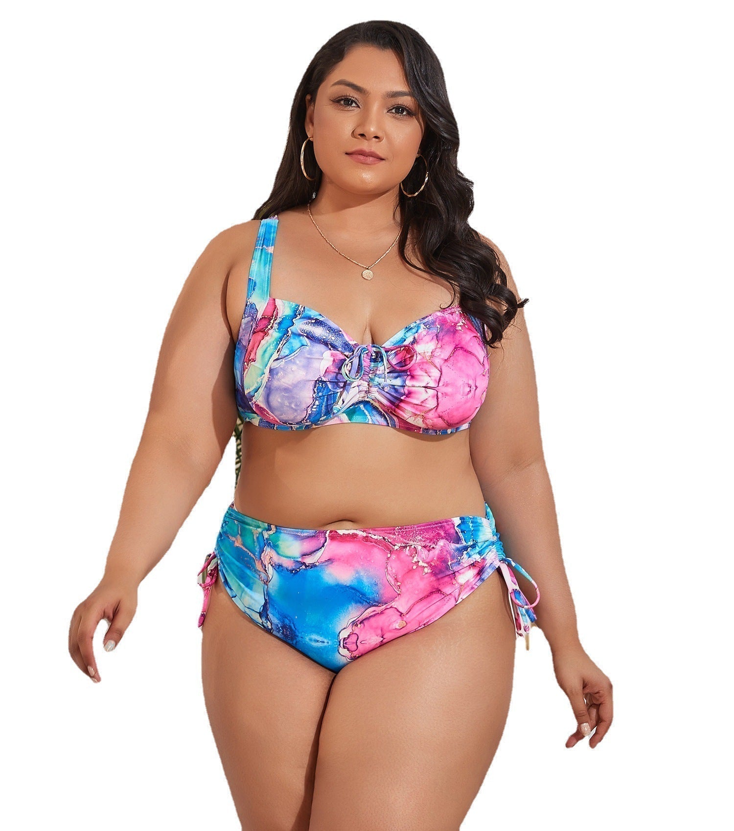 Plus Size Sexy  Split Swimwear Female