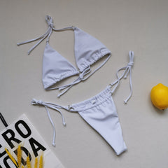 Sexy Triangle Soft Bag Drawstring Bikini