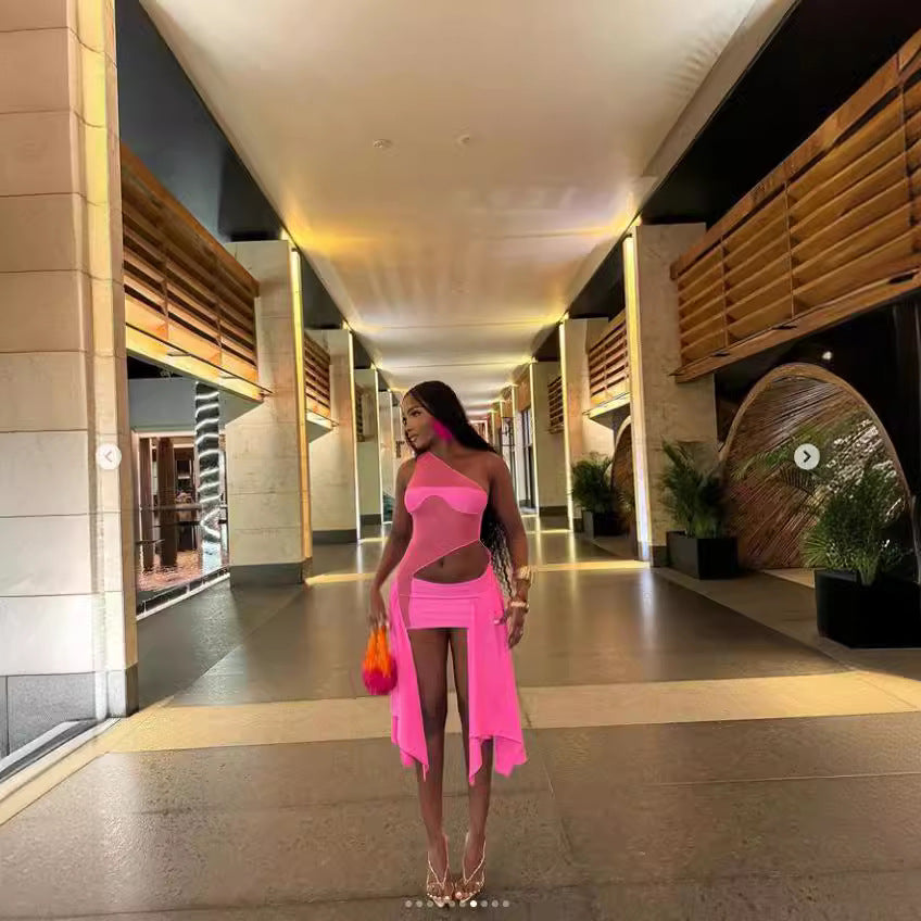 Miami  Mesh See-through Dress