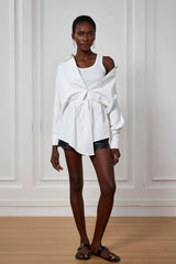 Raina Asymmetric Faux Two Piece Shirt