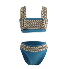 Bikini 2024 Women Two Piece Ripple Print Swimsuit Sexy Sling Bikini Swimwear Summer Hawaiian Bathing Suit Trajes De Bano Mujer
