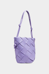Sage Leather Bucket Bag