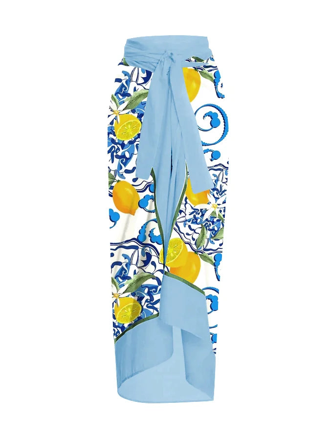 Printed 2024 Trend One Piece Swimsuit Luxury Tankini Set Women's Beachwear Push-ups Suspender Summer