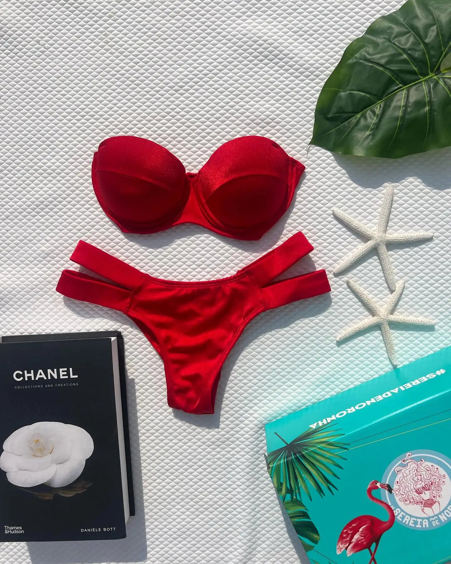 Summer Push Up Bikini Sets Solid Women's Swimsuit Vintage Print Swimwear Vacation Bathing Suit Sexy Summer Outfits Beachwear