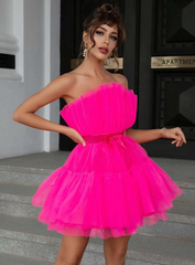 Zora - Short Off-the-Shoulder Tulle Dress