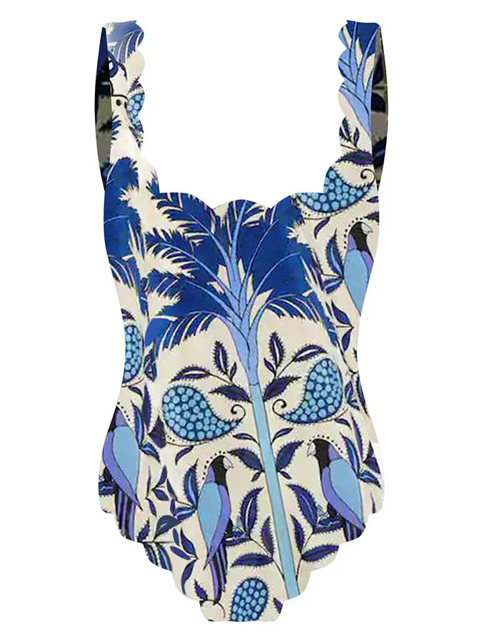 Printed Fashion Swimsuit and Beach Skirt Bikinis Sexy Erotic Suit Fashion Pieces for Slim Fit Luxury Summer Beach  Elegance
