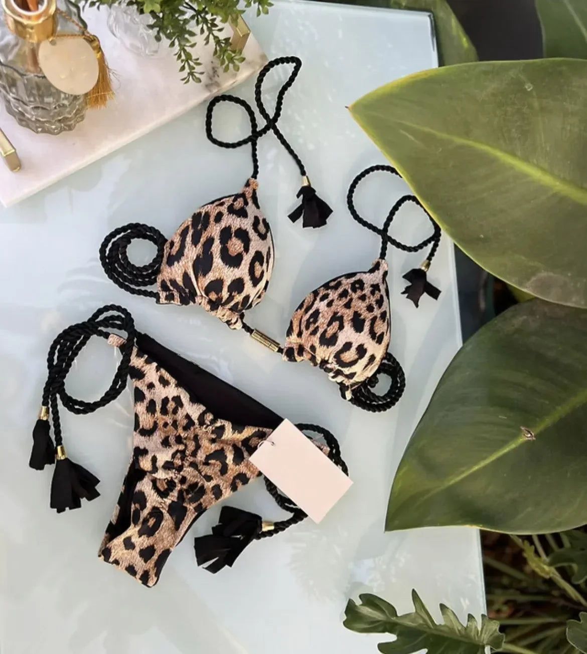 Sexy Swimsuit Women Triangle Bikinis Set Thong Bandage Swimsuits Solid Color Bath Suit Two Piece String Swimear Beach Wear