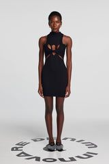 Stella Knit Sleeveless Cutout  Dress In Black