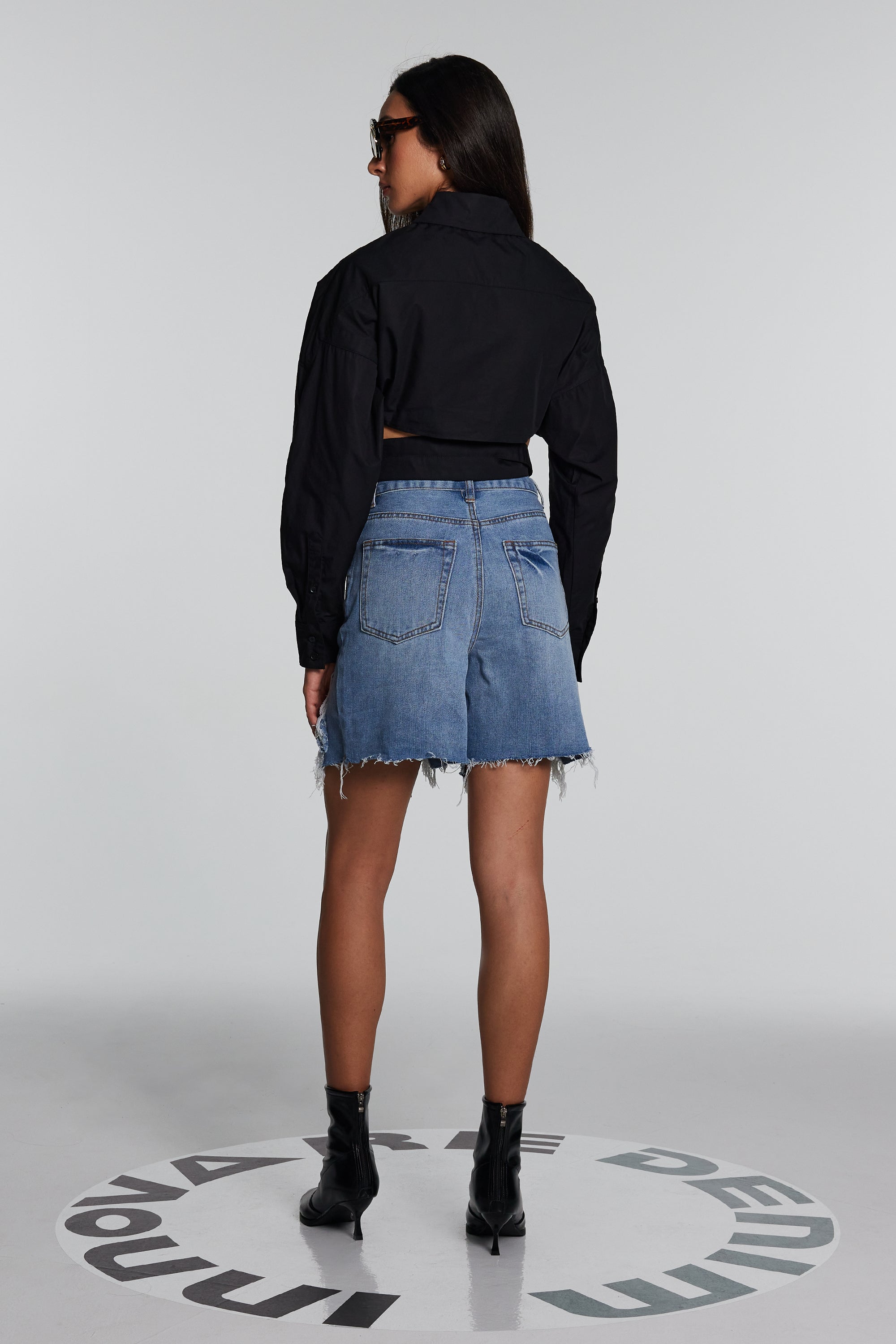 Tallulah Cross Hollow Buckle Top