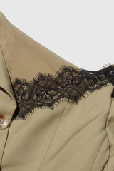 Waverly Lace Single Shoulder Asymmetric Blazer