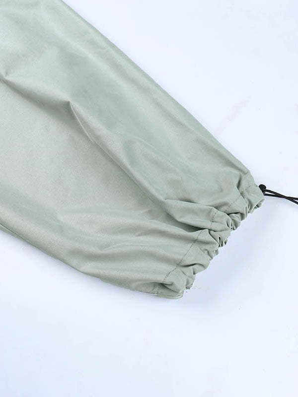 Drawstring Pockets Loose Trousers Pants