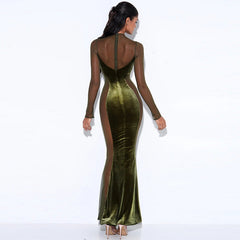 Koko Sheer Ruched Maxi Dress