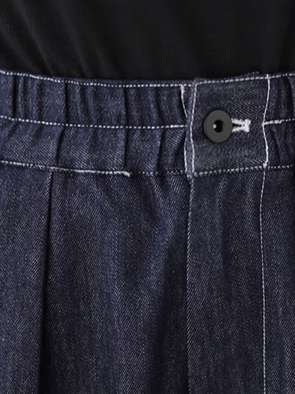 Elastics Loose Jean Pants Bottoms