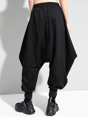 Zipper Original Simple Loose Solid Harem Pants