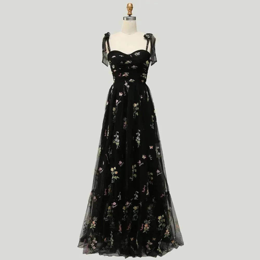 Adjustable Straps Tulle Party Prom Homecoming Dress