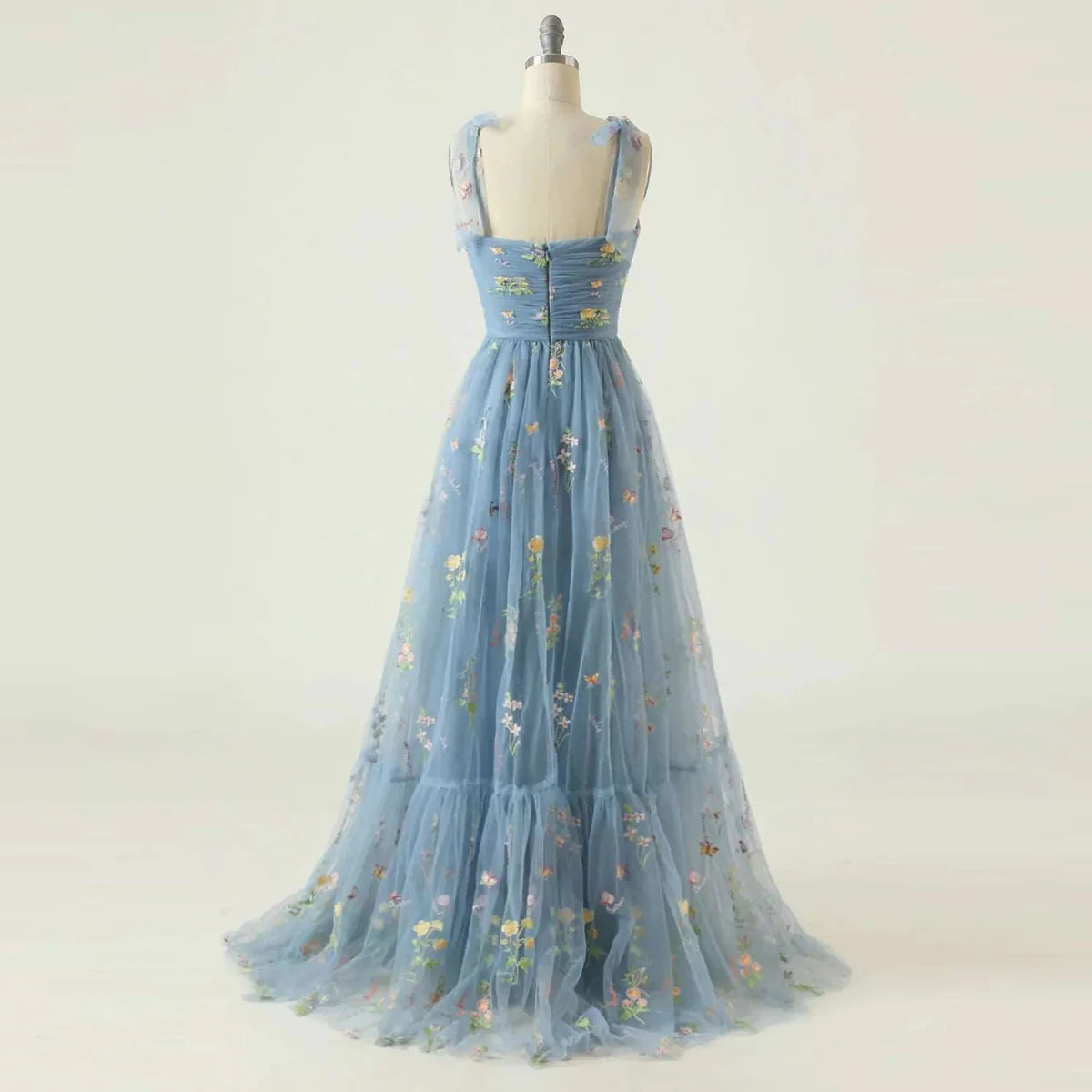 Adjustable Straps Tulle Party Prom Homecoming Dress