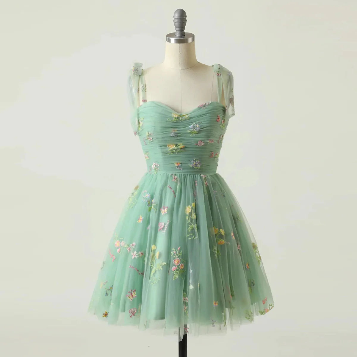 Adjustable Straps Tulle Party Prom Homecoming Dress