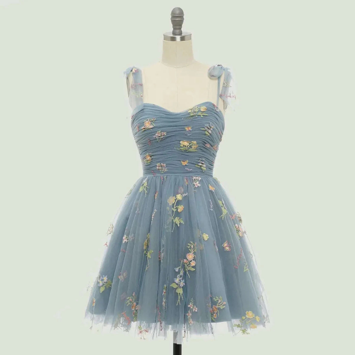 Adjustable Straps Tulle Party Prom Homecoming Dress