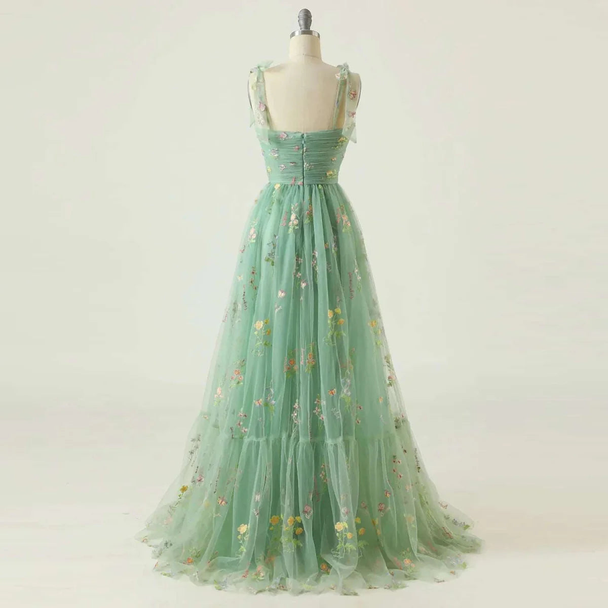 Adjustable Straps Tulle Party Prom Homecoming Dress