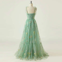 Adjustable Straps Tulle Party Prom Homecoming Dress
