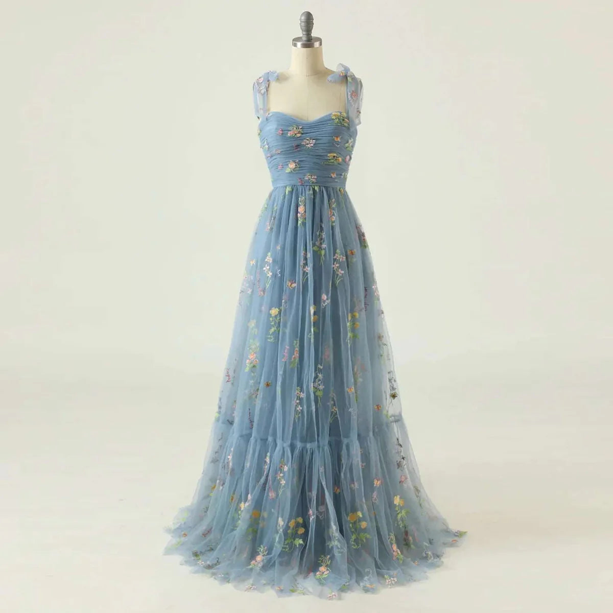 Adjustable Straps Tulle Party Prom Homecoming Dress
